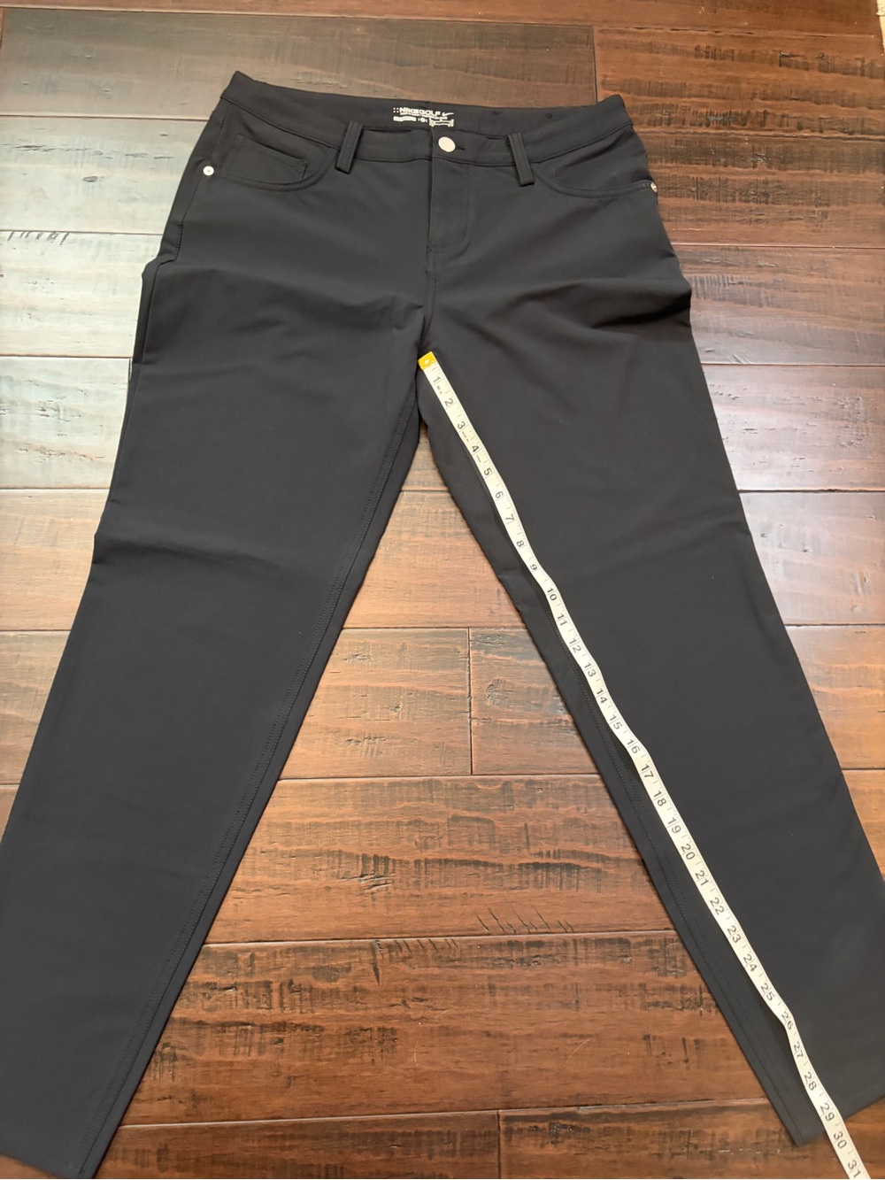 Nike women’s Black Straight-Leg Golf Pants Classic outdoor sporty athletic chic - Picture 4 of 7
